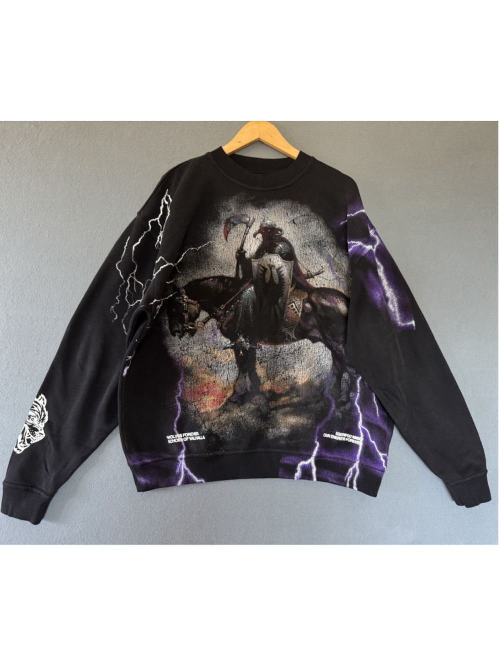 Darc Sport Elysium London Men Crewneck L Black Frazetta Valhalla NWT